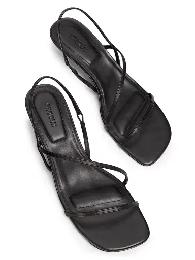 SIMKHAI Women's Cedonia 4MM Strappy Leather Sandals - Black | Thumbnail 4 SIMKHAI Women's Cedonia 4MM Strappy Leather Sandals - Black | Thumbnail 4