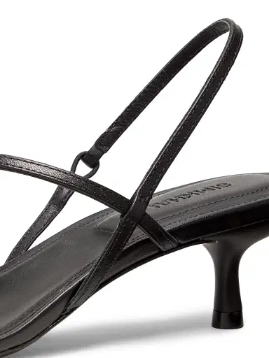 SIMKHAI Women's Cedonia 4MM Strappy Leather Sandals - Black | Thumbnail 5 SIMKHAI Women's Cedonia 4MM Strappy Leather Sandals - Black | Thumbnail 5