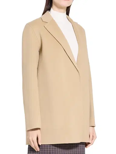 Theory Women's Clairene Wool-Cashmere Blazer - New Camel | Thumbnail 4 Theory Women's Clairene Wool-Cashmere Blazer - New Camel | Thumbnail 4