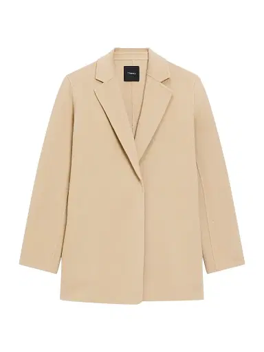 Theory Women's Clairene Wool-Cashmere Blazer - New Camel | Thumbnail 1 Theory Women's Clairene Wool-Cashmere Blazer - New Camel | Thumbnail 1