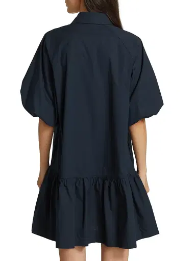 Simkhai Women's Crissy Cotton Poplin Mini Shirtdress - Midnight - Size XL | Thumbnail 5 Simkhai Women's Crissy Cotton Poplin Mini Shirtdress - Midnight - Size XL | Thumbnail 5
