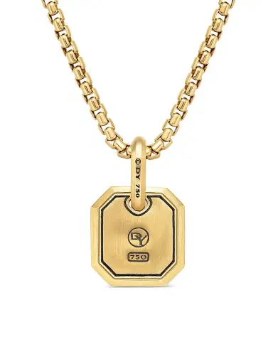 David Yurman Men's Roman Amulet in 18K Yellow Gold, 15MM - Gold | Thumbnail 4 David Yurman Men's Roman Amulet in 18K Yellow Gold, 15MM - Gold | Thumbnail 4