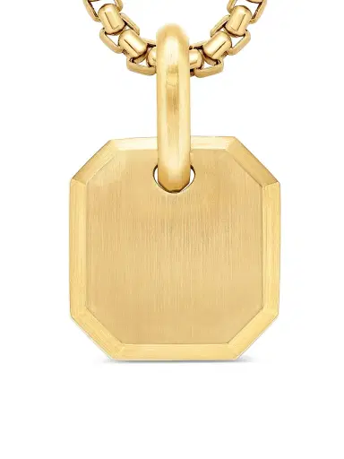 David Yurman Men's Roman Amulet in 18K Yellow Gold, 15MM - Gold | Thumbnail 5 David Yurman Men's Roman Amulet in 18K Yellow Gold, 15MM - Gold | Thumbnail 5