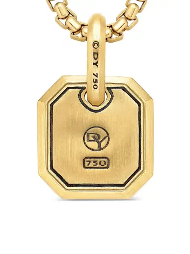 David Yurman Men's Roman Amulet in 18K Yellow Gold, 15MM - Gold | Thumbnail 6 David Yurman Men's Roman Amulet in 18K Yellow Gold, 15MM - Gold | Thumbnail 6