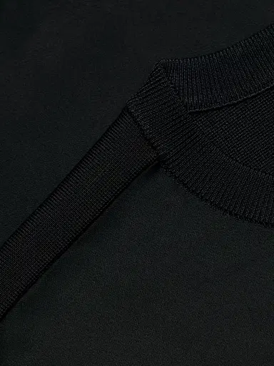 SIMKHAI Women's Addy Knit-Back T-Shirt - Black | Thumbnail 7 SIMKHAI Women's Addy Knit-Back T-Shirt - Black | Thumbnail 7