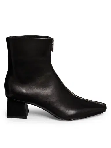 Simkhai Women's Ryder Zip-Front Leather Boots - Black | Thumbnail 1 Simkhai Women's Ryder Zip-Front Leather Boots - Black | Thumbnail 1