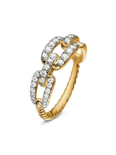 David Yurman Women's Stax Chain Link Ring in 18K Yellow Gold - Yellow Gold | Thumbnail 3 David Yurman Women's Stax Chain Link Ring in 18K Yellow Gold - Yellow Gold | Thumbnail 3