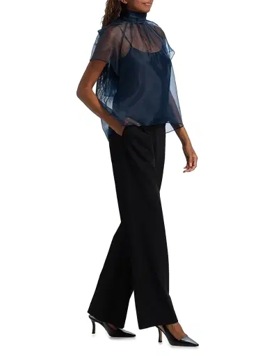 Simkhai Women's Feyre Bow-Neck Top | Thumbnail 2 Simkhai Women's Feyre Bow-Neck Top | Thumbnail 2