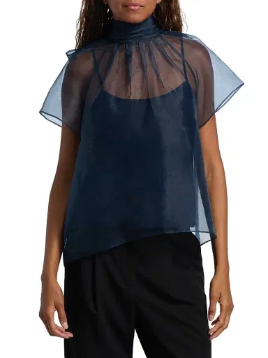 Simkhai Women's Feyre Bow-Neck Top | Thumbnail 3 Simkhai Women's Feyre Bow-Neck Top | Thumbnail 3