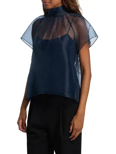 Simkhai Women's Feyre Bow-Neck Top | Thumbnail 4 Simkhai Women's Feyre Bow-Neck Top | Thumbnail 4