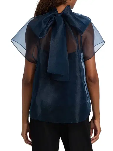 Simkhai Women's Feyre Bow-Neck Top | Thumbnail 5 Simkhai Women's Feyre Bow-Neck Top | Thumbnail 5
