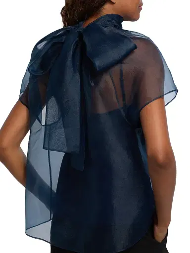 Simkhai Women's Feyre Bow-Neck Top | Thumbnail 6 Simkhai Women's Feyre Bow-Neck Top | Thumbnail 6