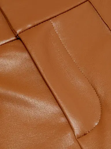 ALICE + OLIVIA Women's Dylan Wide-Leg Vegan Leather Pants - Camel | Thumbnail 7 ALICE + OLIVIA Women's Dylan Wide-Leg Vegan Leather Pants - Camel | Thumbnail 7