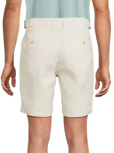 Onia Men's Linen Fixed-Waist Shorts - Stone | Thumbnail 5 Onia Men's Linen Fixed-Waist Shorts - Stone | Thumbnail 5