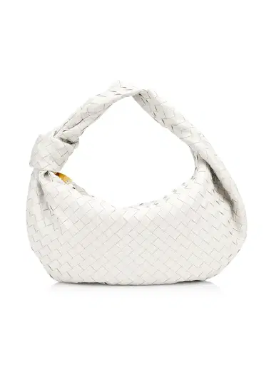 Bottega Veneta Women's Jodie Intrecciato Leather Bag - White | Thumbnail 1 Bottega Veneta Women's Jodie Intrecciato Leather Bag - White | Thumbnail 1
