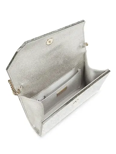 Jimmy Choo Women's Coarse Glitter Candy Chain Wallet - Champagne | Thumbnail 3 Jimmy Choo Women's Coarse Glitter Candy Chain Wallet - Champagne | Thumbnail 3