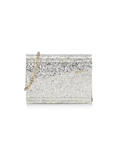 Jimmy Choo Women's Coarse Glitter Candy Chain Wallet - Champagne | Thumbnail 1 Jimmy Choo Women's Coarse Glitter Candy Chain Wallet - Champagne | Thumbnail 1