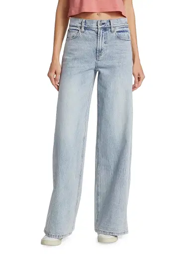 ALICE + OLIVIA Women's Trish Mid-Rise Stretch Baggy Jeans - Rockstar Blue | Thumbnail 3 ALICE + OLIVIA Women's Trish Mid-Rise Stretch Baggy Jeans - Rockstar Blue | Thumbnail 3