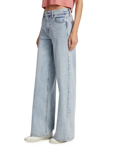 ALICE + OLIVIA Women's Trish Mid-Rise Stretch Baggy Jeans - Rockstar Blue | Thumbnail 4 ALICE + OLIVIA Women's Trish Mid-Rise Stretch Baggy Jeans - Rockstar Blue | Thumbnail 4