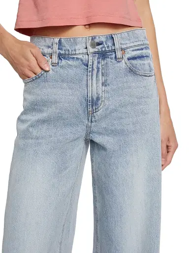 ALICE + OLIVIA Women's Trish Mid-Rise Stretch Baggy Jeans - Rockstar Blue | Thumbnail 6 ALICE + OLIVIA Women's Trish Mid-Rise Stretch Baggy Jeans - Rockstar Blue | Thumbnail 6