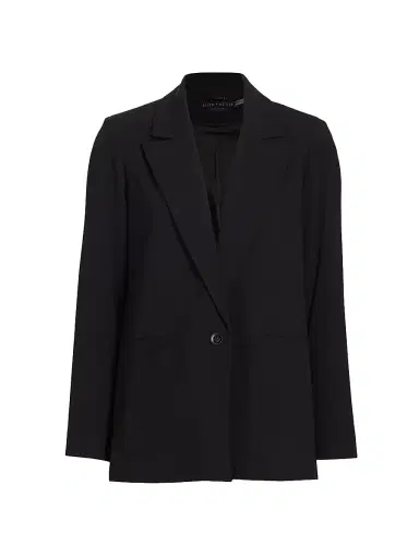 ALICE + OLIVIA Women's Denny Crepe Single-Button Blazer - Black | Thumbnail 1 ALICE + OLIVIA Women's Denny Crepe Single-Button Blazer - Black | Thumbnail 1