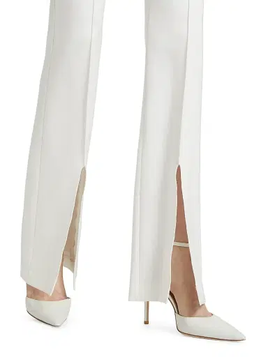 ALICE + OLIVIA Women's Emiko Super Skinny Flare Pants - Off White | Thumbnail 6 ALICE + OLIVIA Women's Emiko Super Skinny Flare Pants - Off White | Thumbnail 6