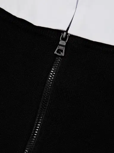 ALICE + OLIVIA Women's Chase Puff-Sleeve Sweater - Black White | Thumbnail 7 ALICE + OLIVIA Women's Chase Puff-Sleeve Sweater - Black White | Thumbnail 7