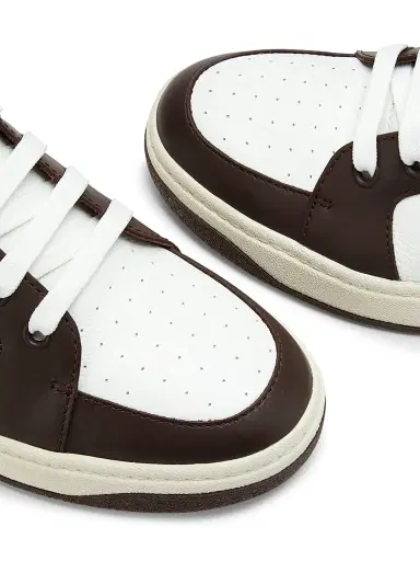 Giuseppe Zanotti Men's Colorblocked Leather Low-Top Sneakers - White Brown | Thumbnail 5 Giuseppe Zanotti Men's Colorblocked Leather Low-Top Sneakers - White Brown | Thumbnail 5