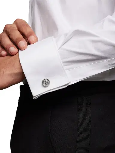 David Yurman Men's Maritime Compass Cufflinks in Sterling Silver with Center Black Diamond, 16mm | Thumbnail 3 David Yurman Men's Maritime Compass Cufflinks in Sterling Silver with Center Black Diamond, 16mm | Thumbnail 3