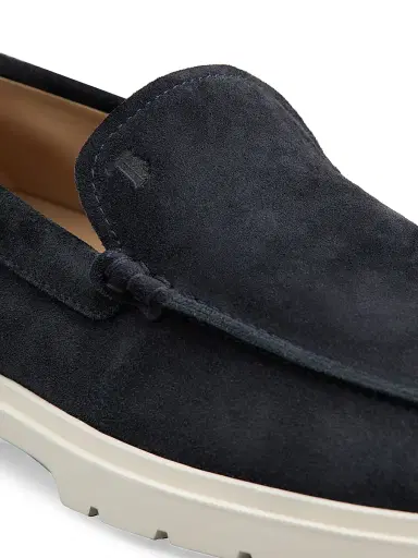 Tod's Men's Pantofola Ibrido Suede Loafers - Blue - Size 13.5 | Thumbnail 5 Tod's Men's Pantofola Ibrido Suede Loafers - Blue - Size 13.5 | Thumbnail 5