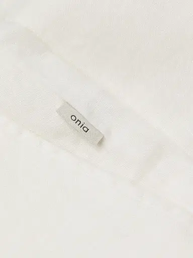Onia Men's Linen Flat-Front Trousers - White | Thumbnail 6 Onia Men's Linen Flat-Front Trousers - White | Thumbnail 6