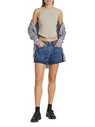 AGOLDE Women's Parker High-Rise Denim Shorts - Enamour - Size 33 | Thumbnail 2 AGOLDE Women's Parker High-Rise Denim Shorts - Enamour - Size 33 | Thumbnail 2