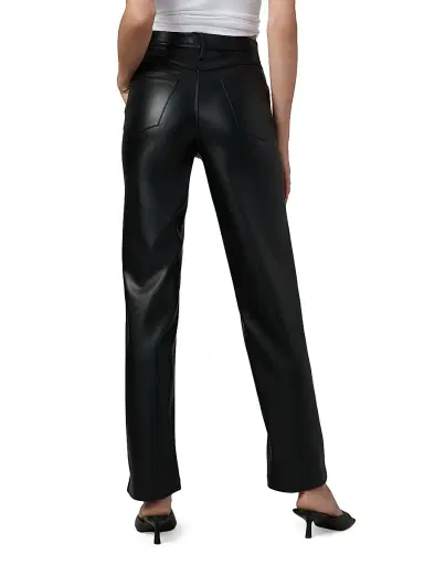 Joe's Jeans Women's Margot Faux Leather High-Rise Straight-Leg Pants - Black | Thumbnail 5 Joe's Jeans Women's Margot Faux Leather High-Rise Straight-Leg Pants - Black | Thumbnail 5