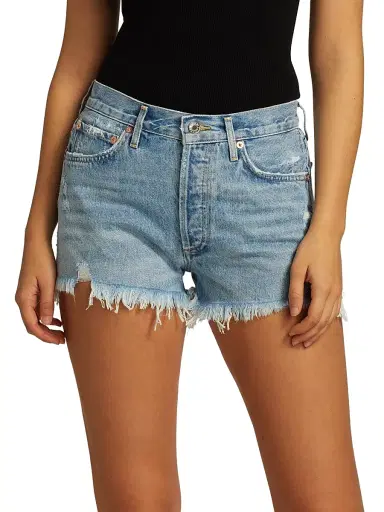 AGOLDE Women's Parker Vintage Denim Cutoffs - Swapmeet - Size 32 | Thumbnail 3 AGOLDE Women's Parker Vintage Denim Cutoffs - Swapmeet - Size 32 | Thumbnail 3