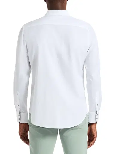 Robert Graham Men's Highland Woven Shirt - White | Thumbnail 3 Robert Graham Men's Highland Woven Shirt - White | Thumbnail 3