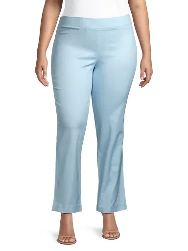 Ming Wang Women's Boot-Cut Cotton-Blend Pants | Thumbnail 3 Ming Wang Women's Boot-Cut Cotton-Blend Pants | Thumbnail 3