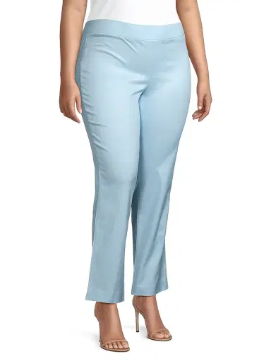 Ming Wang Women's Boot-Cut Cotton-Blend Pants | Thumbnail 4 Ming Wang Women's Boot-Cut Cotton-Blend Pants | Thumbnail 4