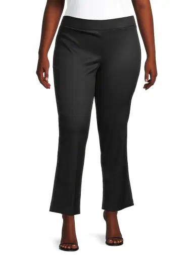 Ming Wang Women's Boot-Cut Cotton-Blend Pants | Thumbnail 3 Ming Wang Women's Boot-Cut Cotton-Blend Pants | Thumbnail 3