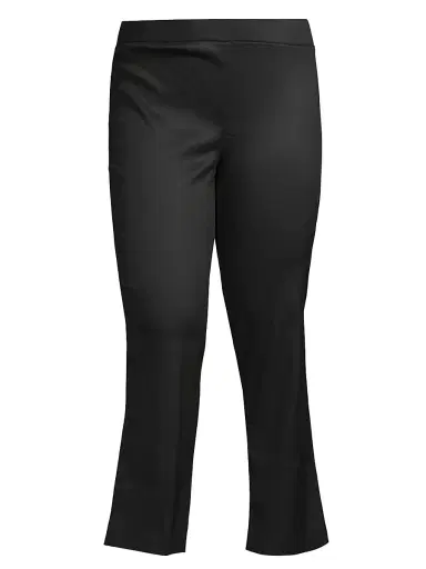 Ming Wang Women's Boot-Cut Cotton-Blend Pants | Thumbnail 1 Ming Wang Women's Boot-Cut Cotton-Blend Pants | Thumbnail 1