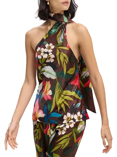Robert Graham Women's Cecilia Floral Silk-Blend Blouse | Thumbnail 3 Robert Graham Women's Cecilia Floral Silk-Blend Blouse | Thumbnail 3