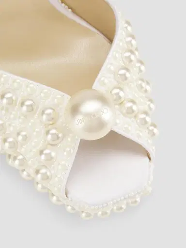 Jimmy Choo Women's Sacaria 120MM Embellished Platform Sandals - White | Thumbnail 6 Jimmy Choo Women's Sacaria 120MM Embellished Platform Sandals - White | Thumbnail 6
