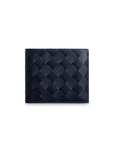 Bottega Veneta Men's Leather Bifold Wallet - Midnight Basalt | Thumbnail 1 Bottega Veneta Men's Leather Bifold Wallet - Midnight Basalt | Thumbnail 1