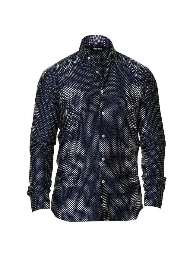 Men's Luxor Funky Skull Shirt - Black Men's Luxor Funky Skull Shirt - Black