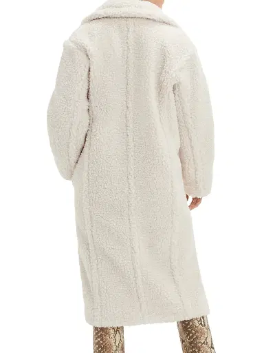UGG Women's Gertrude Long Teddy Coat | Thumbnail 4 UGG Women's Gertrude Long Teddy Coat | Thumbnail 4