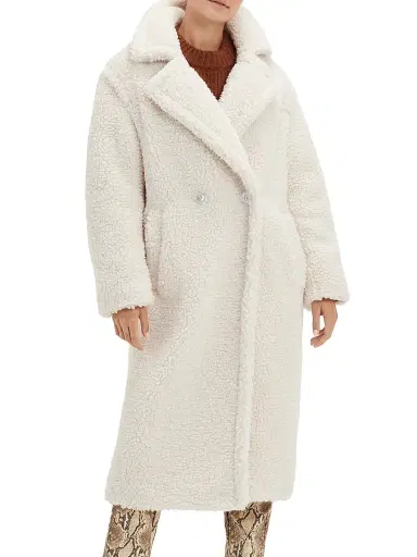 UGG Women's Gertrude Long Teddy Coat | Thumbnail 1 UGG Women's Gertrude Long Teddy Coat | Thumbnail 1