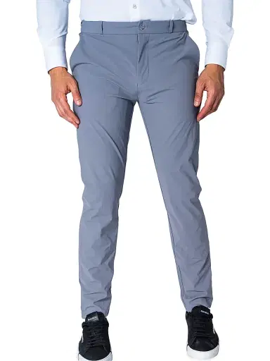 Maceoo Men's Solid Pants - Grey - Size 40 | Thumbnail 2 Maceoo Men's Solid Pants - Grey - Size 40 | Thumbnail 2
