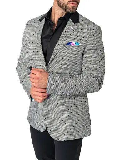 Maceoo Men's Blazer - Grey | Thumbnail 3 Maceoo Men's Blazer - Grey | Thumbnail 3