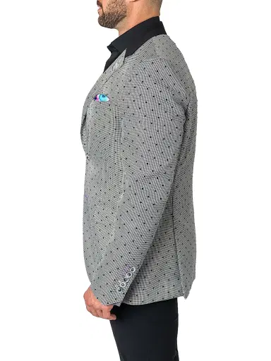 Maceoo Men's Blazer - Grey | Thumbnail 4 Maceoo Men's Blazer - Grey | Thumbnail 4