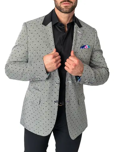 Maceoo Men's Blazer - Grey | Thumbnail 6 Maceoo Men's Blazer - Grey | Thumbnail 6