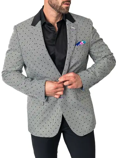 Maceoo Men's Blazer - Grey | Thumbnail 7 Maceoo Men's Blazer - Grey | Thumbnail 7